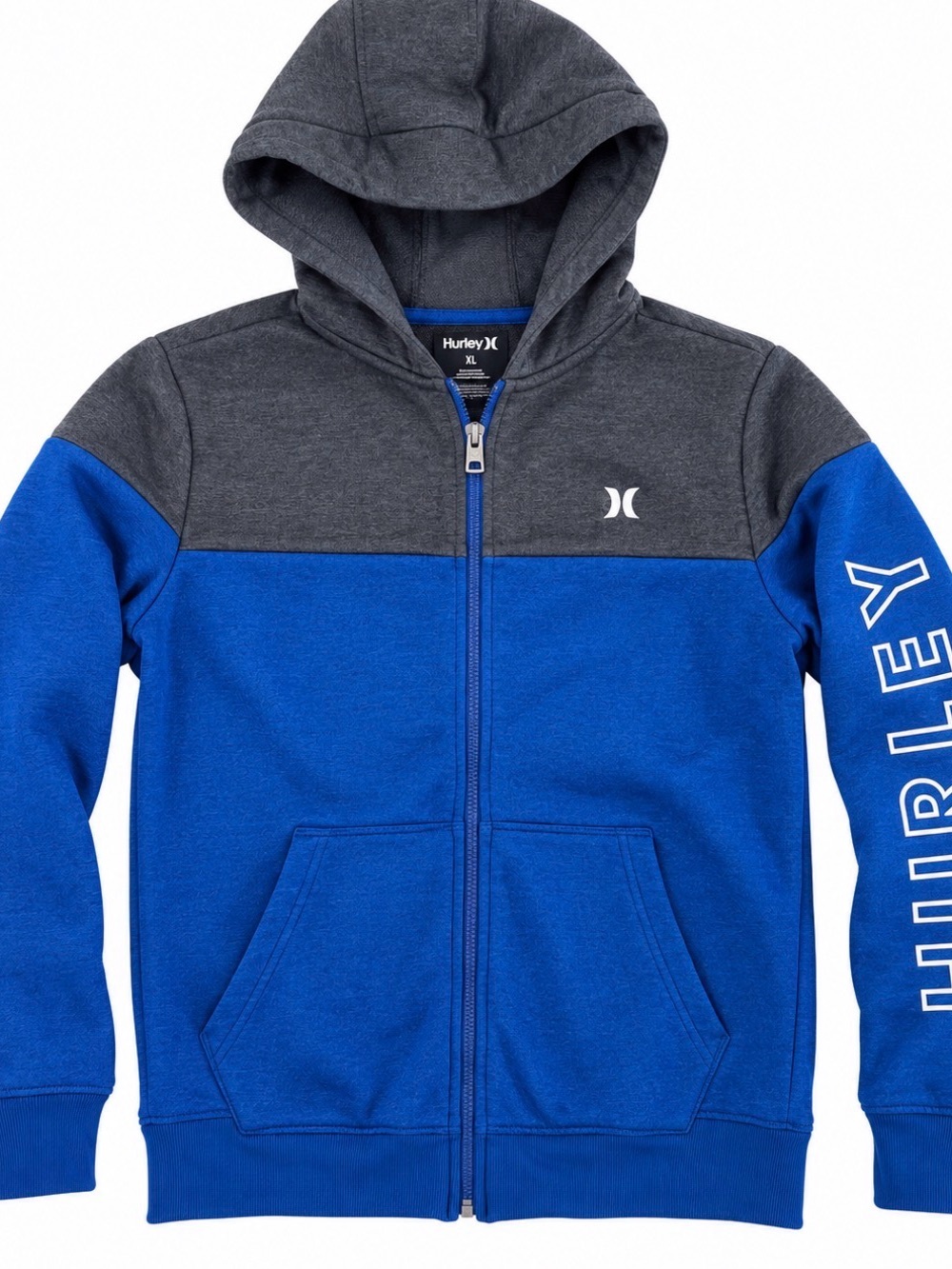 Hurley Full-Zip Hoodie with Sleeve Logo